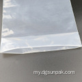 Clear Recyclable zip အိတ်များချိတ်ဆွဲထားသောချိတ်နှင့်ချိတ်ဆွဲထားသည်